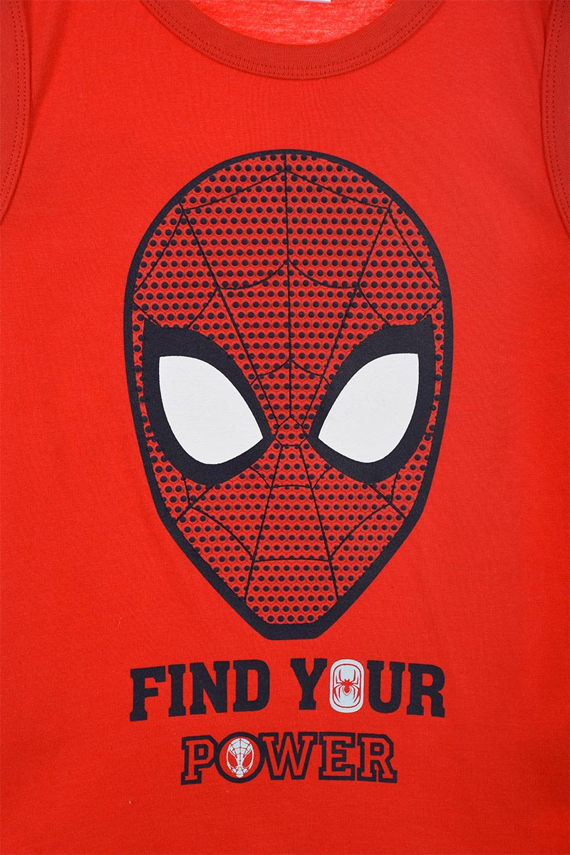 Canotta Spiderman MARVEL Maglietta Bambino Sun City - We1005rosso