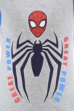 Completo Short + Canotta Spiderman MARVEL Bambino Sun City 3/8 Anni - We1214grigio