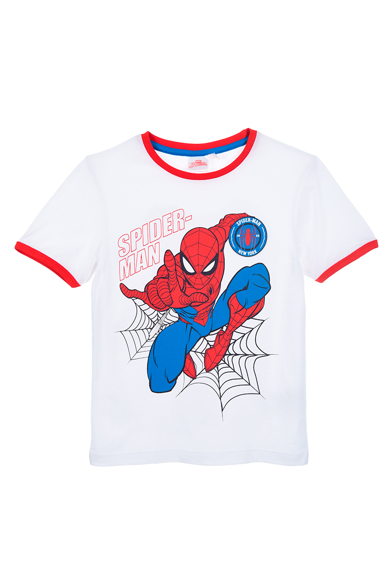 T-Shirt M.c. Spiderman MARVEL Maglietta Bambino Sun City 3/8 Anni - We1208bianco