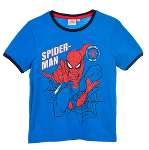 T-Shirt M.c. Spiderman MARVEL Maglietta Bambino Sun City 3/8 Anni - We1208blu