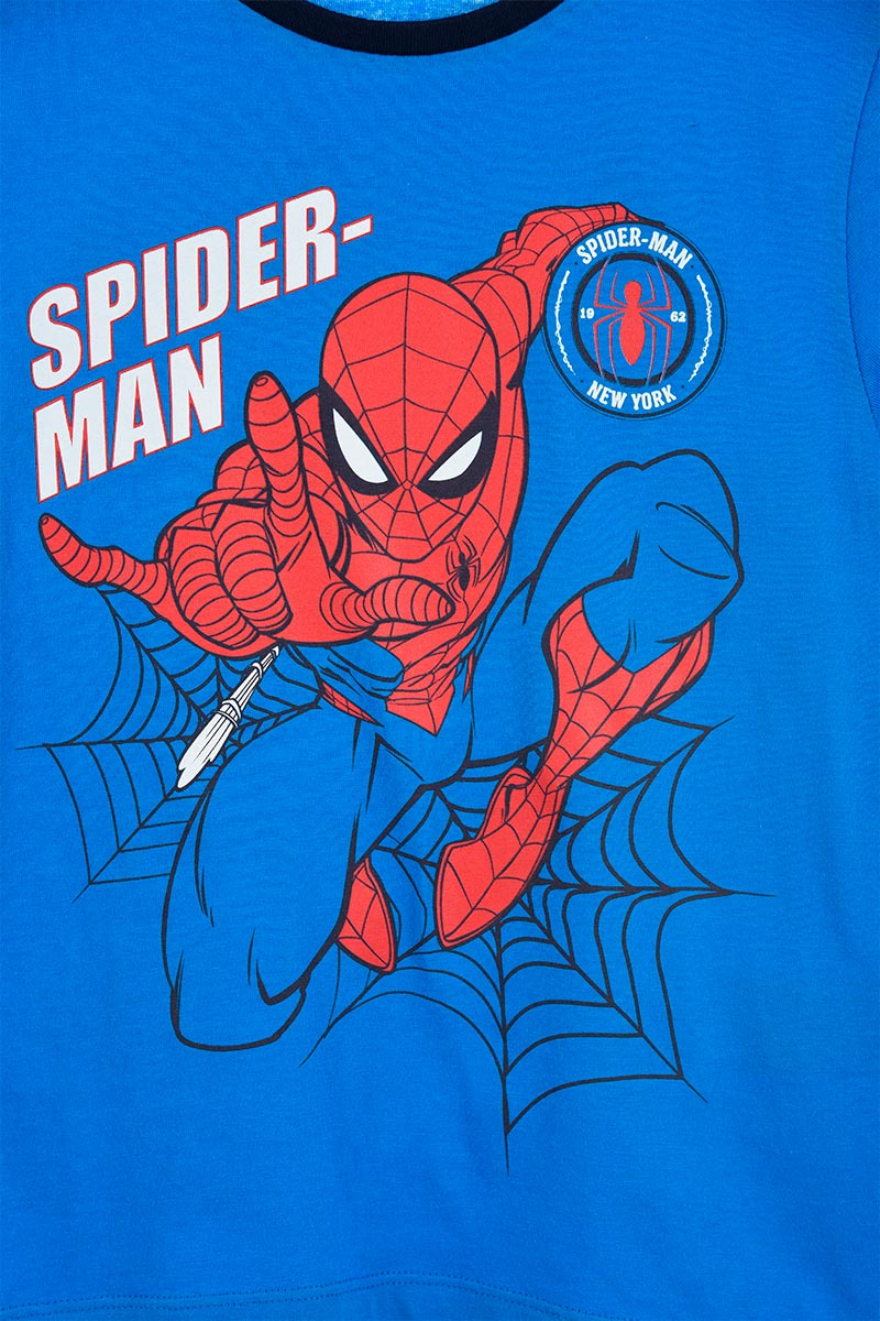 T-Shirt M.c. Spiderman MARVEL Maglietta Bambino Sun City 3/8 Anni - We1208blu