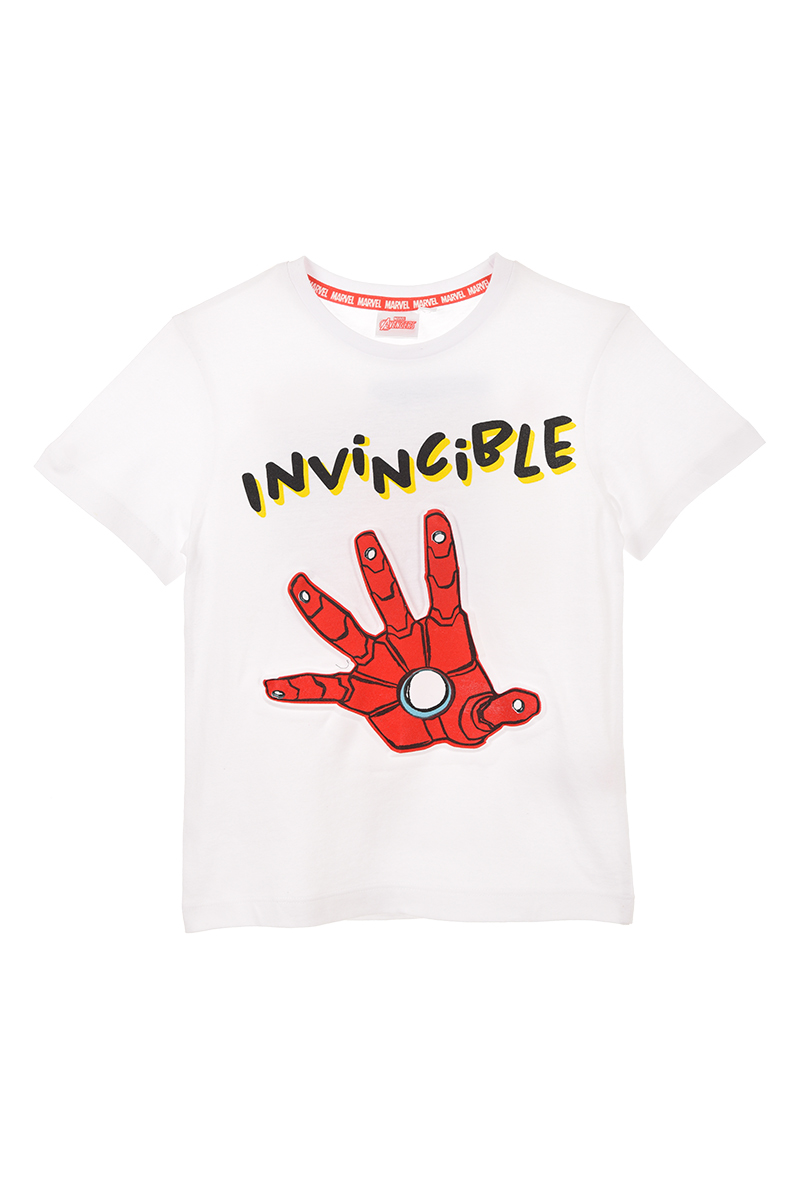 T-Shirt M.c. Iron Man MARVEL Maglietta Bambino Sun City 3/8 Anni - We1022bianco