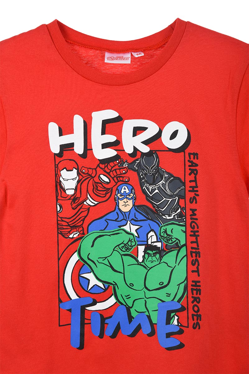T-Shirt M.c. Aveners MARVEL Maglietta Bambino Sun City 3/8 Anni - We1167rosso