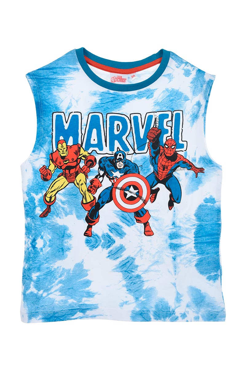 Canotta Avengers MARVEL Maglietta Bambino Sun City - We1020blu