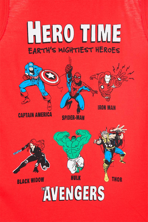 Canotta Avengers MARVEL Maglietta Bambino Sun City - We1194rosso