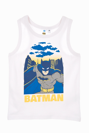 Canotta Batman Maglietta Bambino Sun City - We1197bianco