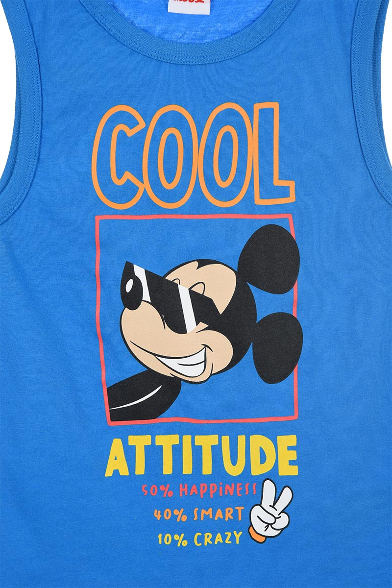 Canotta Topolino DISNEY Maglietta Bambino Sun City - We1035blu