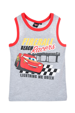 Canotta Cars DISNEY Saetta Mcqueen Maglietta Bambino Sun City - We1206grigio