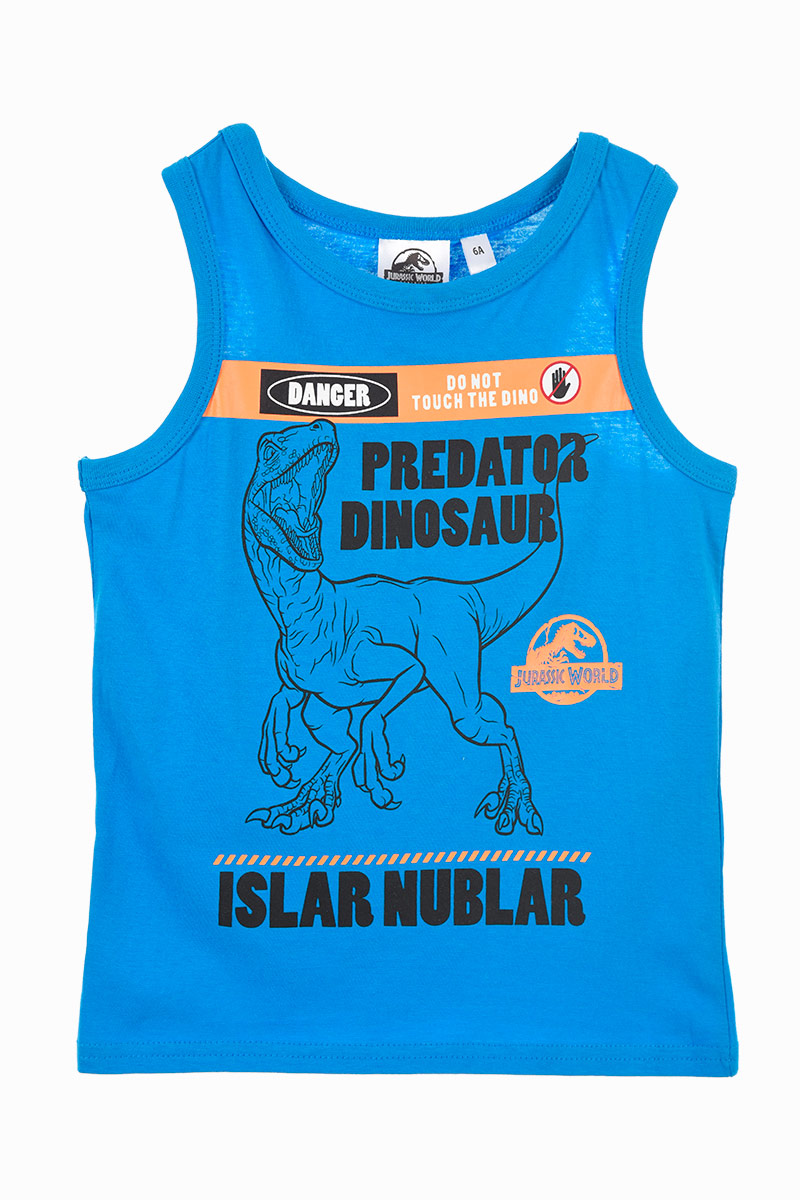 Canotta Jurassic World Maglietta Bambino Sun City - We1207blu