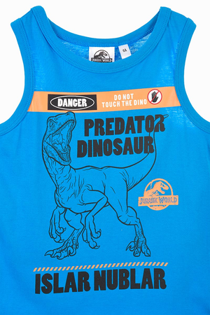 Canotta Jurassic World Maglietta Bambino Sun City - We1207blu