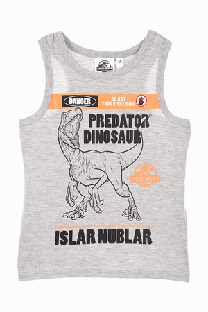 Canotta Jurassic World Maglietta Bambino Sun City - We1207grigio