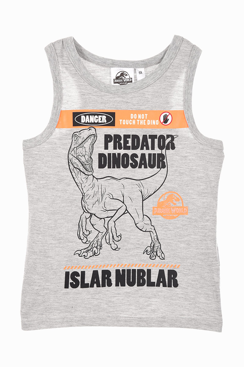 Canotta Jurassic World Maglietta Bambino Sun City - We1207grigio