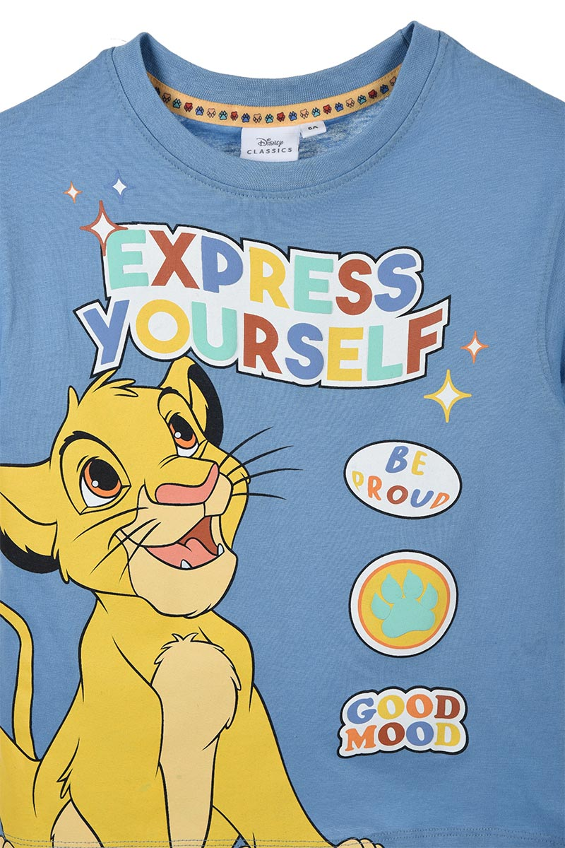 T-Shirt M.c. Simba DISNEY il Re Leone Maglietta Bambino Sun City 3/8 Anni - We1076avio
