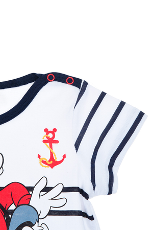Completo Short + T-Shirt Topolino DISNEY Bambino Neonato Sun City - We0028blu
