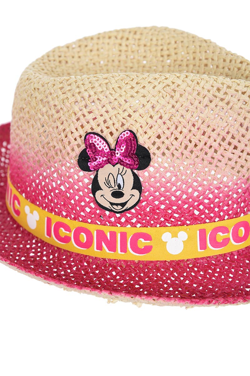 Cappello in Paglia Minnie Mouse DISNEY Estivo Neonata - We4029
