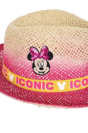 Cappello in Paglia Minnie Mouse DISNEY Estivo Neonata - We4029