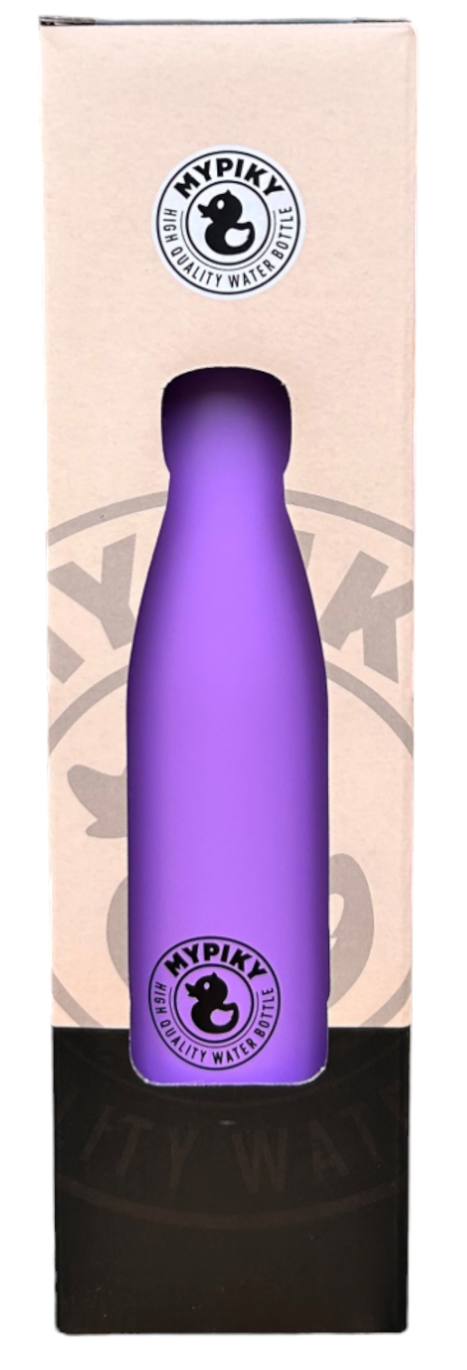Bottiglia in Acciaio Inox 18/10 Thermos Doppia Parete - Beccuccio Stile Pet  500 Ml. Lilla Opaco - Mp25ll
