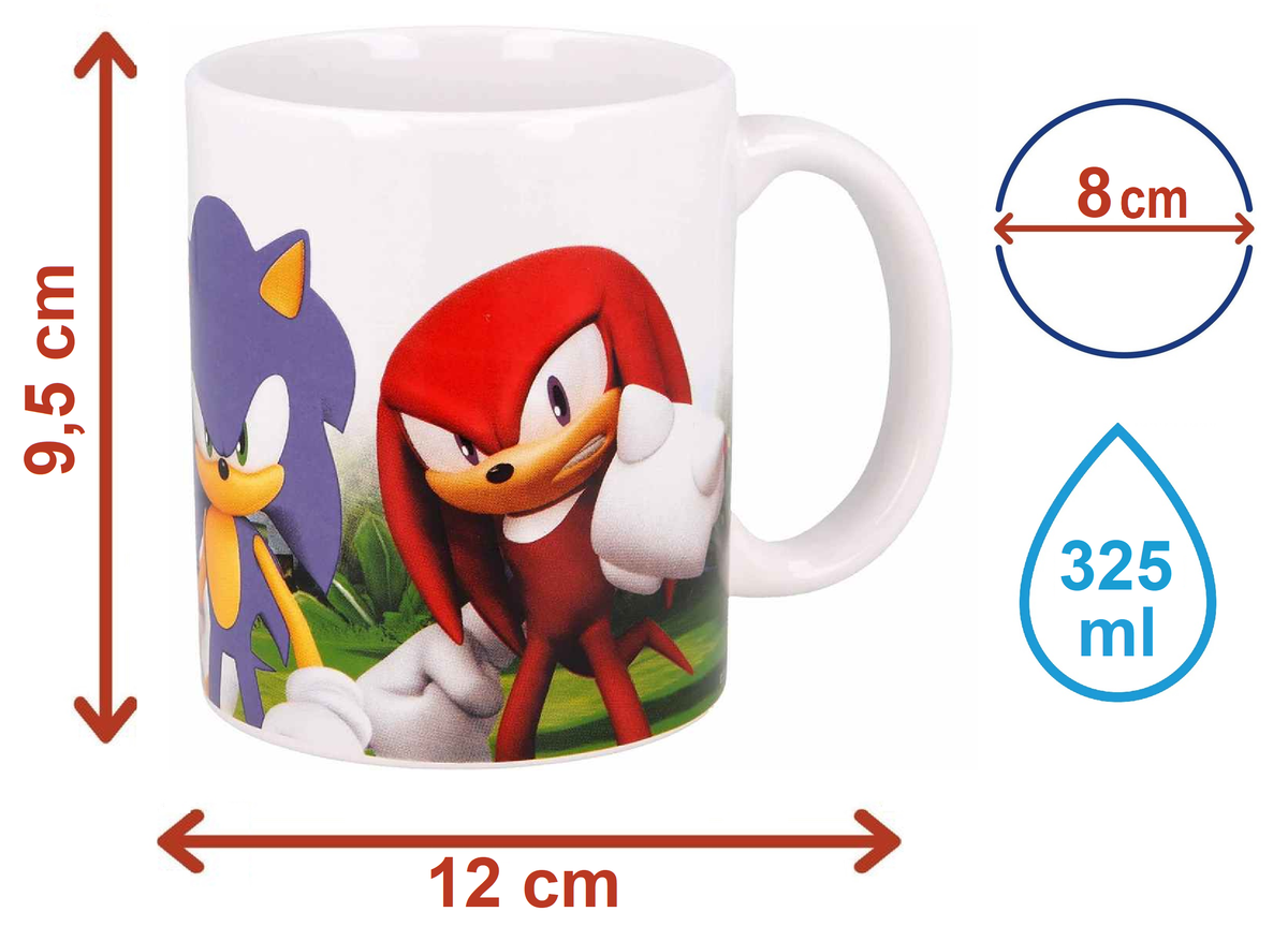 Tazza Mug Sonic in Ceramica 310 Ml in Confezione - Stt497