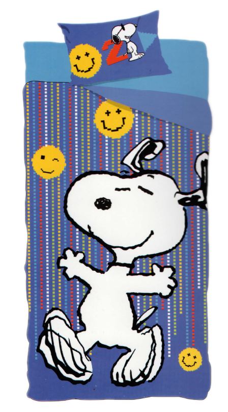 Completo Lenzuola Snoopy Sottolenzuola Lenzuola Federa Letto Singolo - Sno-Bedset-0740