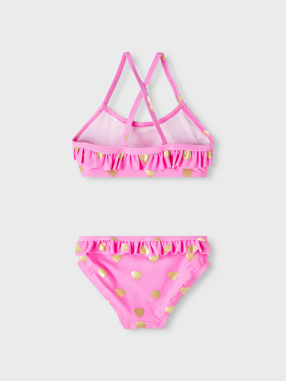 Costume Mare Bikini 2 Pezzi Bambina Ragazza Taglie 2/8 Anni - 13213796fuxia