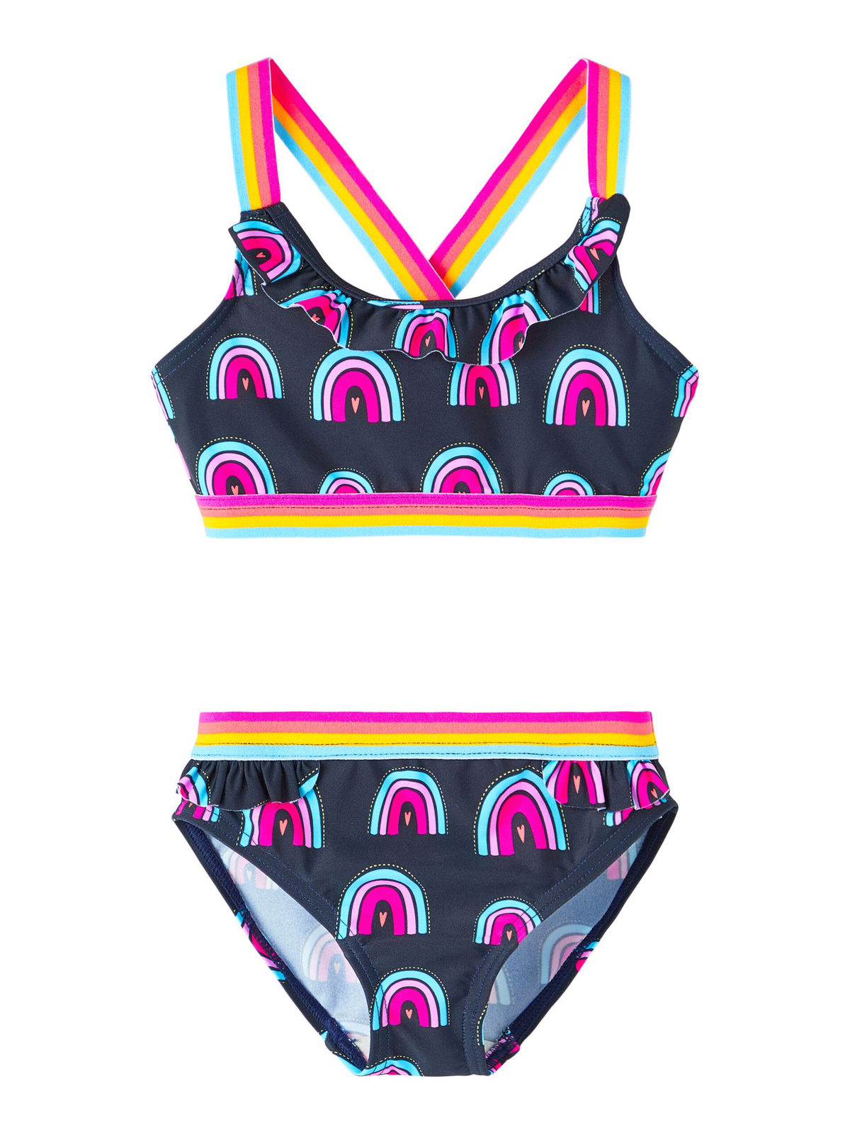 Costume Mare Bikini 2 Pezzi Bambina Ragazza Taglie 2/8 Anni - 13213790