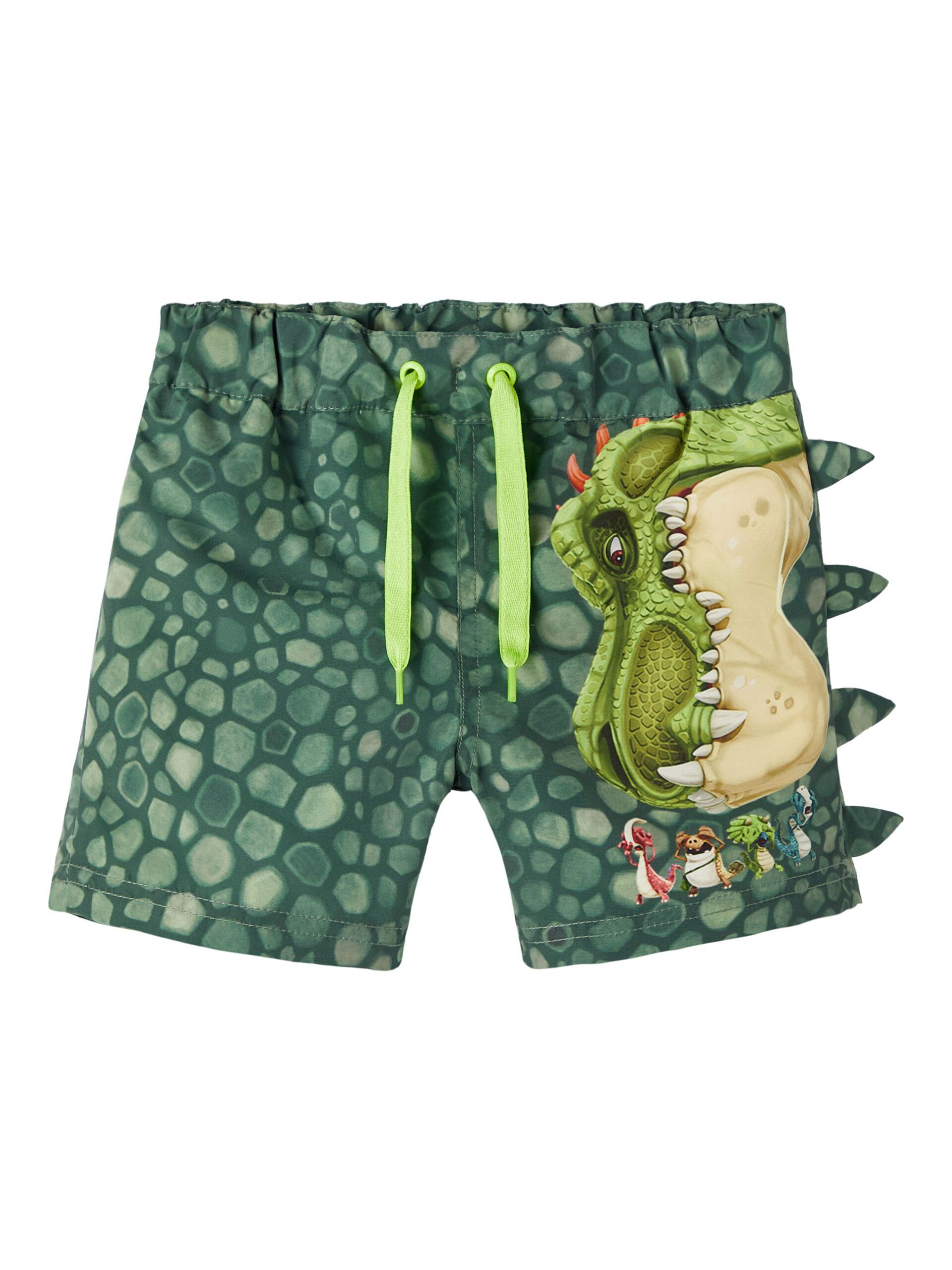 Costume Mare Dinosauri Pantaloncino Bermuda Bambino 1/7 Anni - 13213888verde