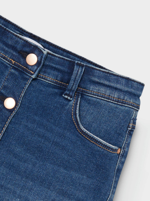 Gonna in Jeans Bambina con Bottoni - 13208926