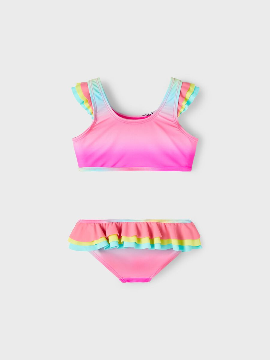 Costume Mare Bikini Unicorno 2 Pezzi Bambina Ragazza 2/8 Anni - 13213877fuxia