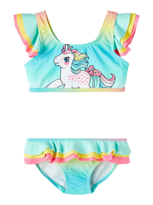 Costume Mare Bikini Unicorno 2 Pezzi Bambina Ragazza 2/8 Anni - 13213877celeste