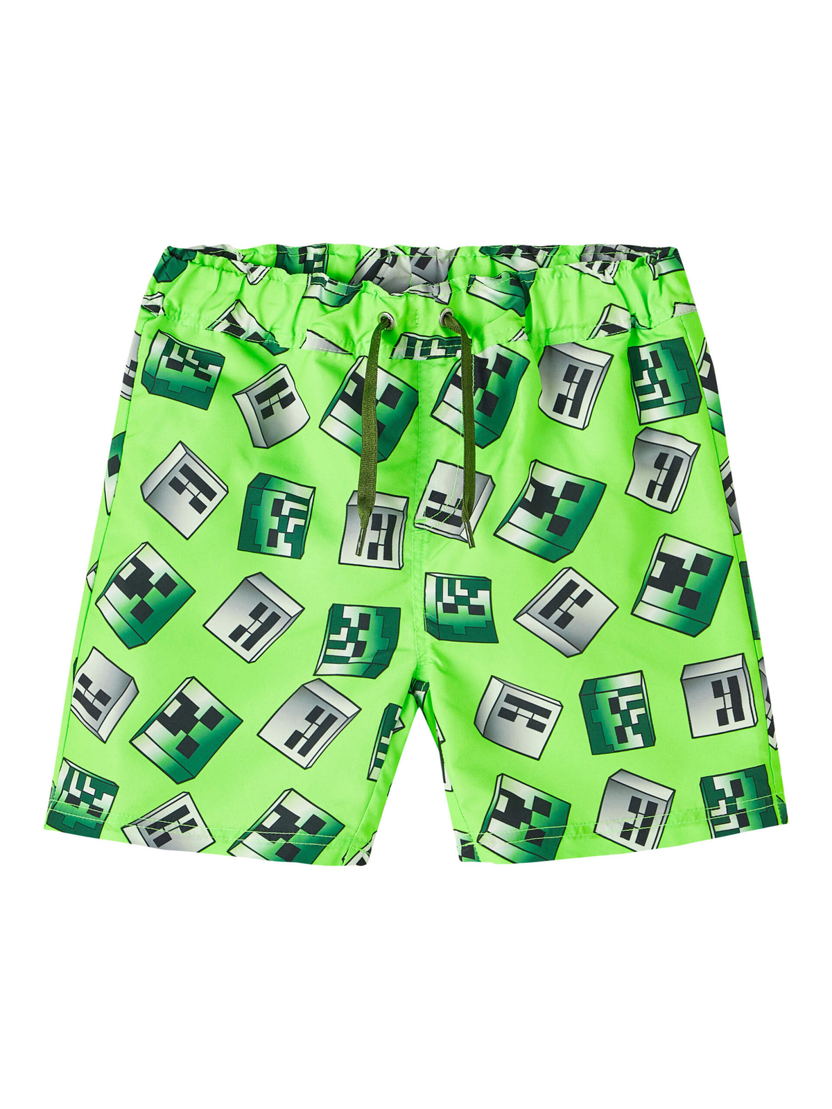 Costume Mare Minecraft Pantaloncino Bermuda Bambino 8/14 Anni - 13214028verde