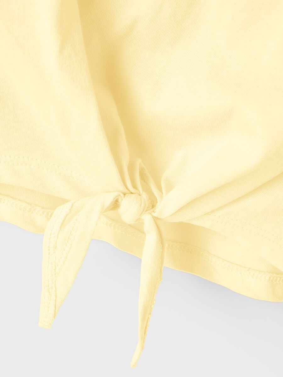 T-Shirt M.c. Maglietta con Nodo Bambina - 13217364giallo