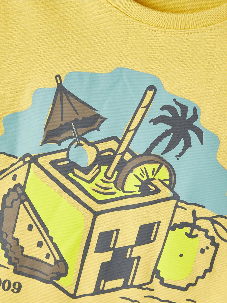 T-Shirt M.c. Minecraft Maglietta Ragazzo - 13217955giallo