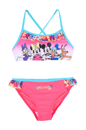Costume Mare Minnie Mouse DISNEY Bikini 2 Pezzi Bambina - We1855rosa