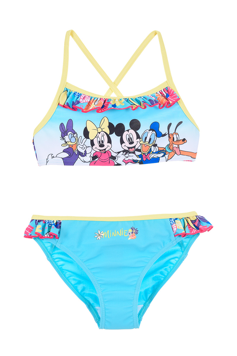 Costume Mare Minnie Mouse DISNEY Bikini 2 Pezzi Bambina - We1855turchese