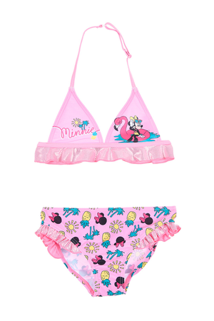 Costume Mare Minnie Mouse DISNEY Bikini 2 Pezzi Bambina - We1868rosa