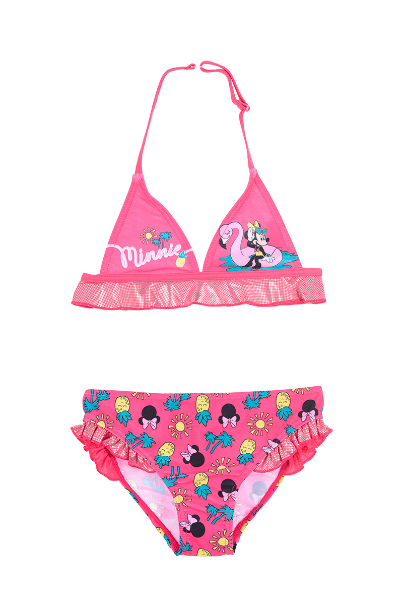 Costume Mare Minnie Mouse DISNEY Bikini 2 Pezzi Bambina - We1868fuxia