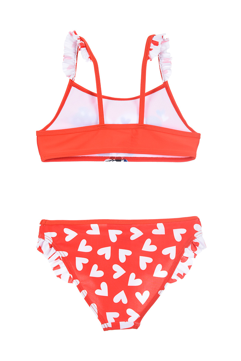 Costume Mare Minnie Mouse DISNEY Bikini 2 Pezzi Bambina - We1861rosso