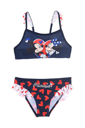 Costume Mare Minnie Mouse DISNEY Bikini 2 Pezzi Bambina - We1861blu