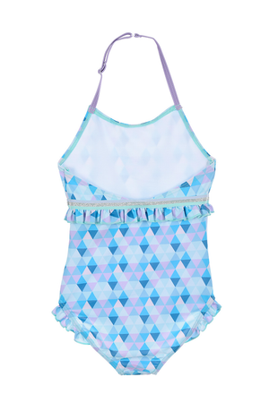 Costume Mare Frozen DISNEY Elsa Intero Bambina - We1881azzurro