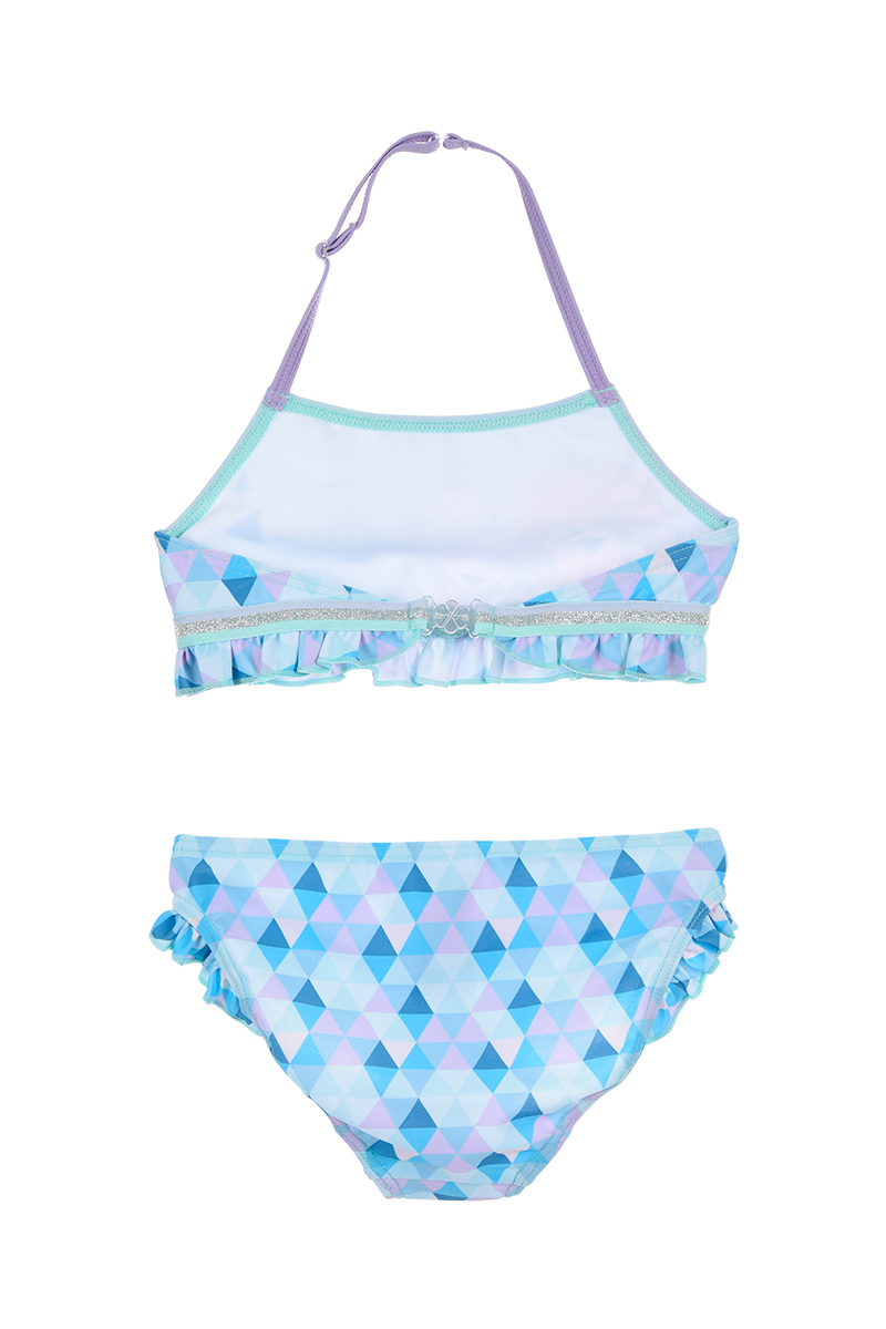 Costume Mare Frozen DISNEY Elsa Anna Bikini 2 Pezzi Bambina - We1882azzurro