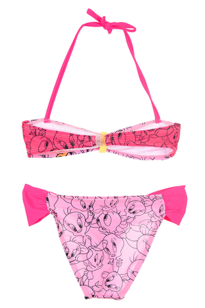 Costume Mare Titti Looney Tunes Bikini 2 Pezzi Bambina - We1918rosa