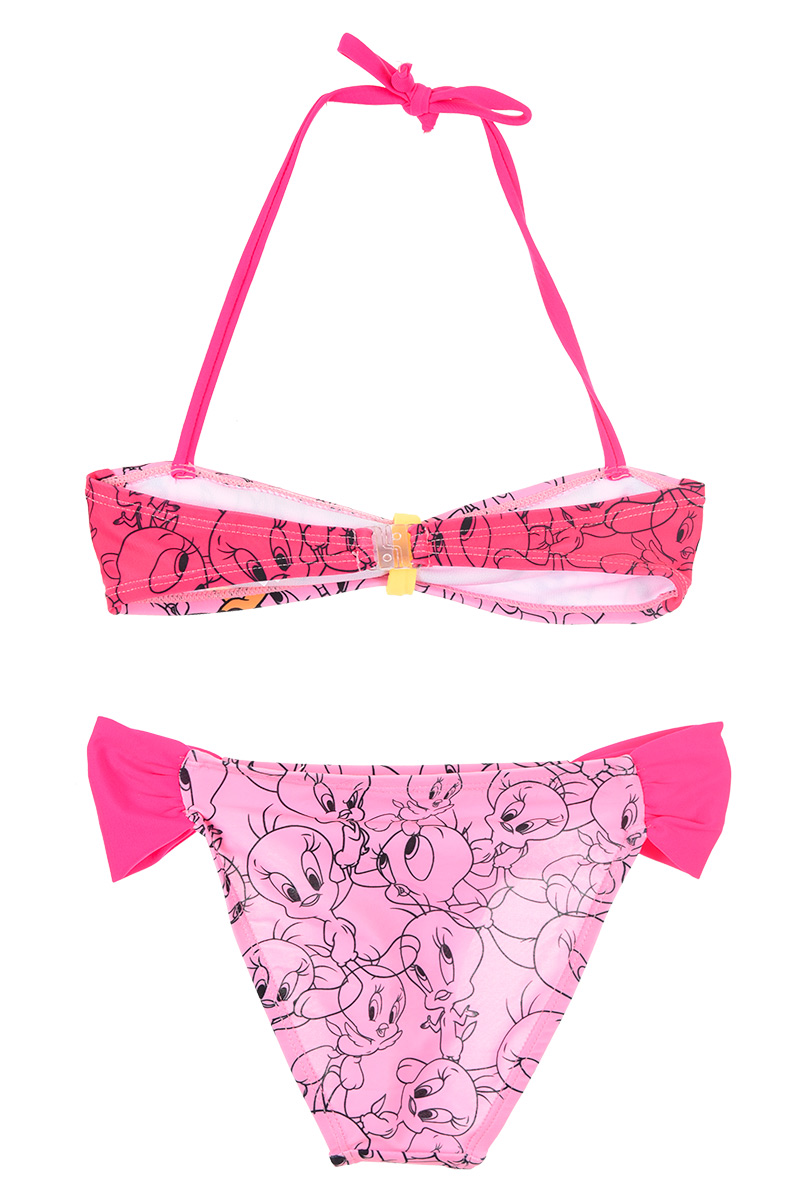 Costume Mare Titti Looney Tunes Bikini 2 Pezzi Bambina - We1918rosa