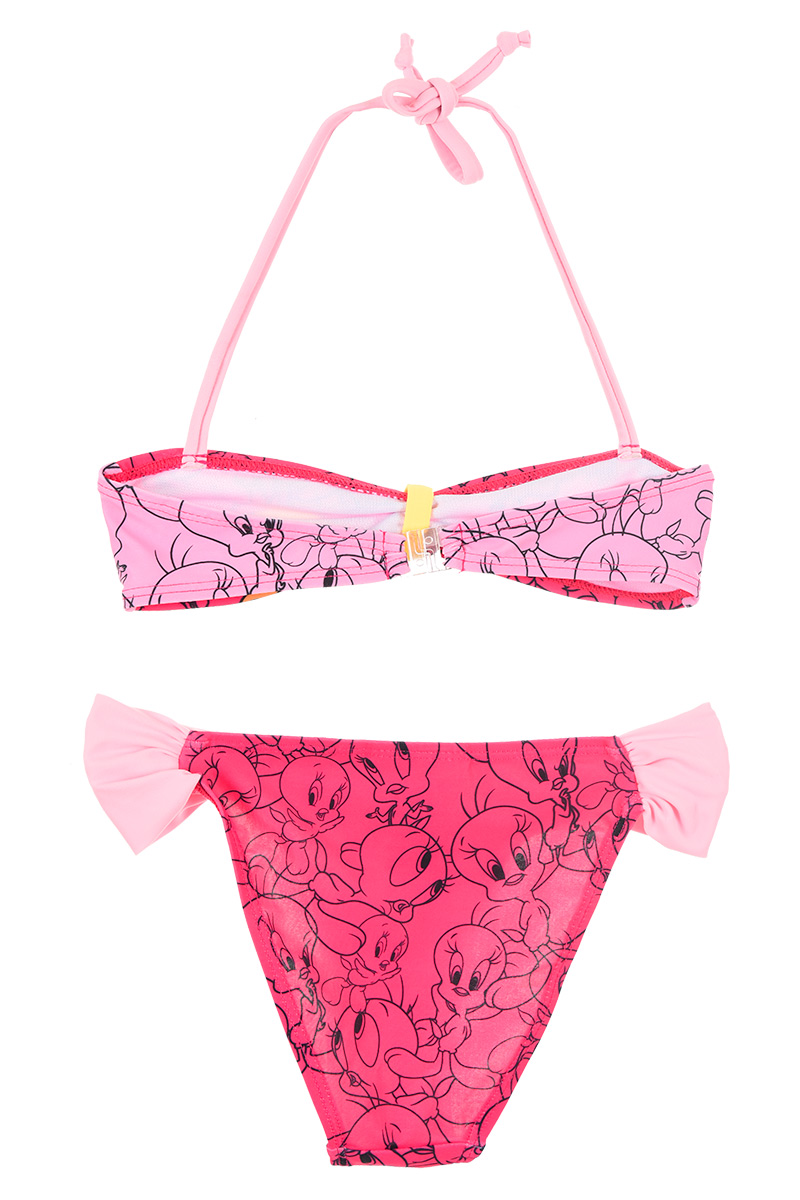 Costume Mare Titti Looney Tunes Bikini 2 Pezzi Bambina - We1918fuxia