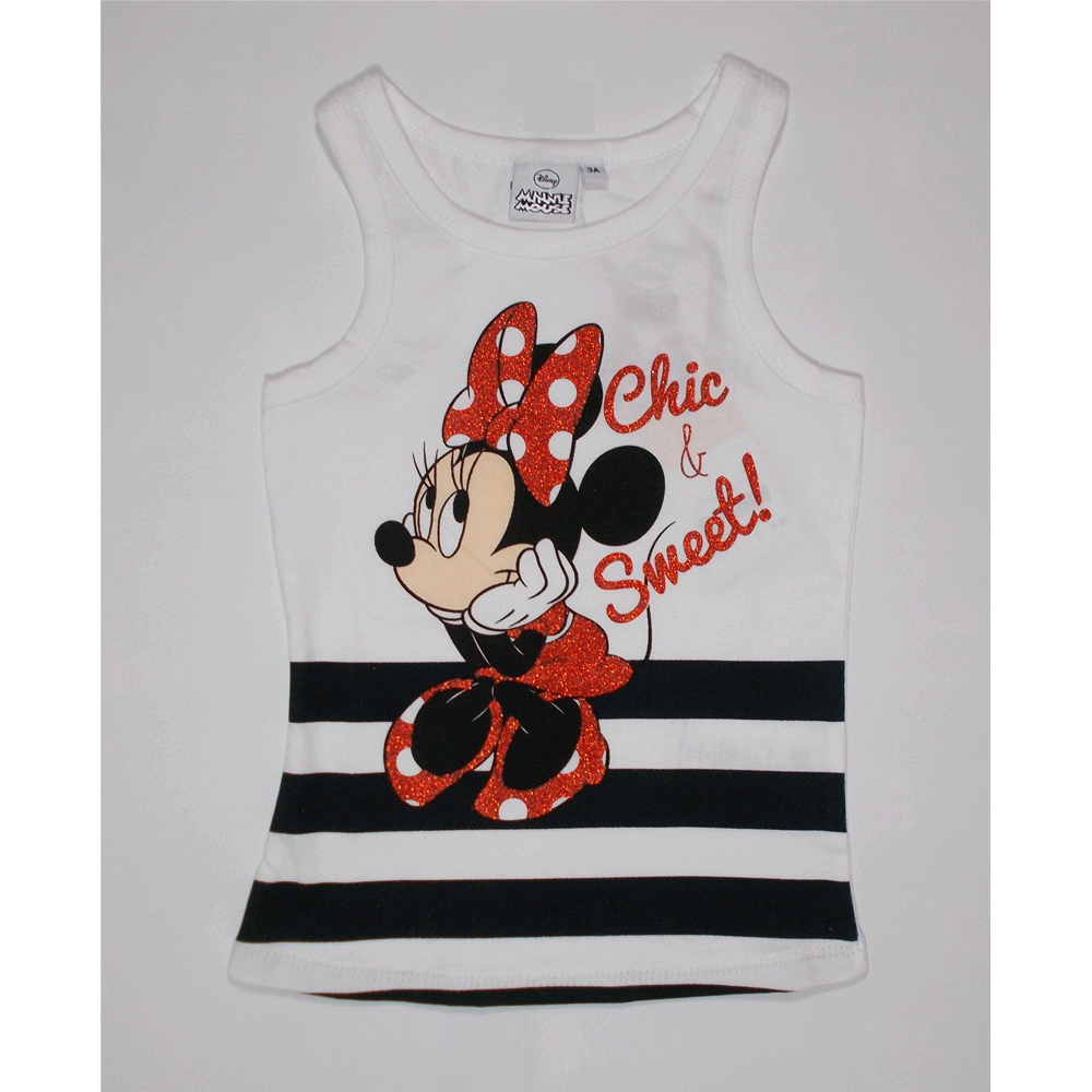 Canotta Maglietta Minnie Estiva Bambina 3/8 Anni - Oe1610