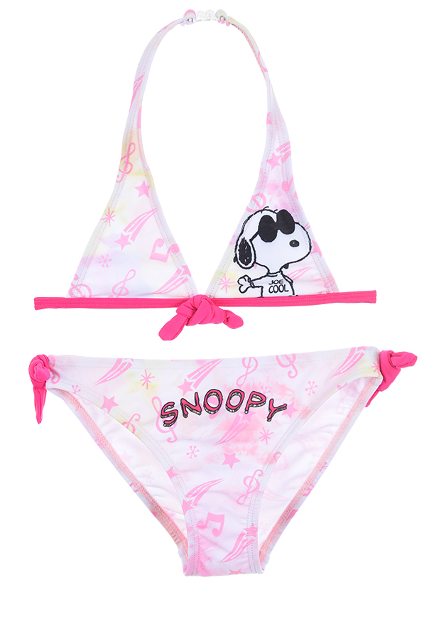 Costume Mare Snoopy Bikini 2 Pezzi Bambina - We1919fuxia