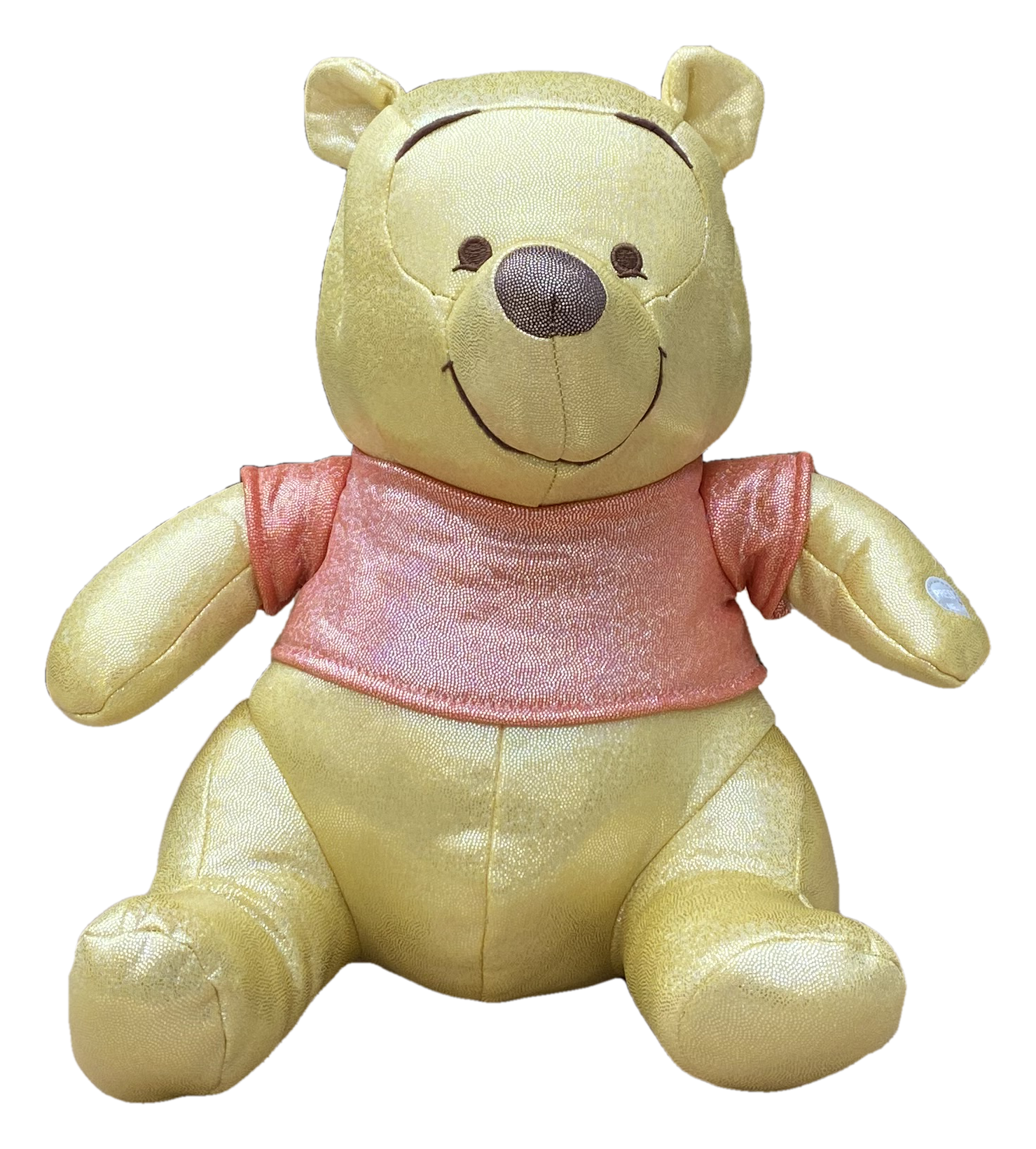Peluche Winnie the Pooh DISNEY 100 Anniversario Cromato Olografico con Suono 30 CM - 760021963