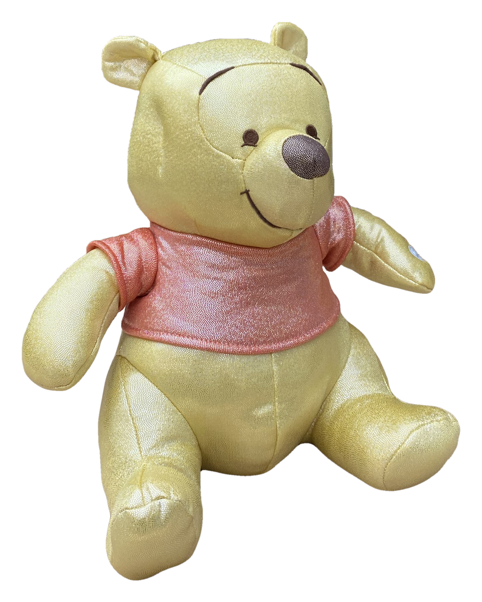 Peluche Winnie the Pooh DISNEY 100 Anniversario Cromato Olografico con Suono 30 CM - 760021963