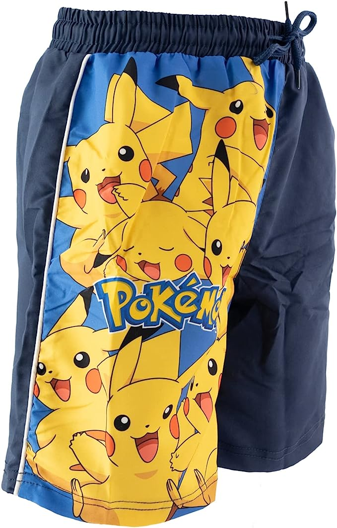 Costume Mare Pikachu Pokemon Bermuda Pantaloncino Ragazzo - Pok23-0454