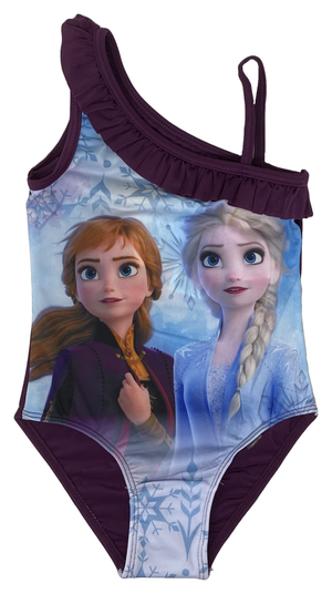 Costume Mare Frozen DISNEY Elsa Anna Intero Monospalla Bambina - Fr-2122-1318