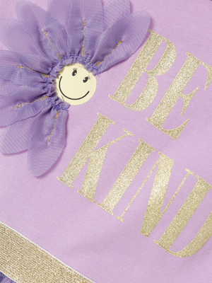 Scamiciata Bambina Vestito con Tulle - 13217791lilla
